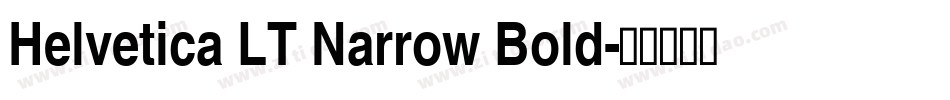 Helvetica LT Narrow Bold字体转换